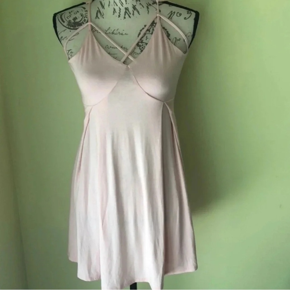 Sadie & Sage Light Pink Sheer Dress size Small